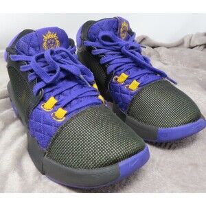 Nike LeBron Witness 8 VIII Lakers Mens 7  Purple Black Lace Up Basketball Shoe